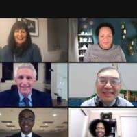 screenshot of zoom meeting with MLK participants and keynote speaker Yamiche Alcindor